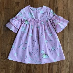 NWOT! Zara Girls kids pink lavender spring summer dress 10 NEW